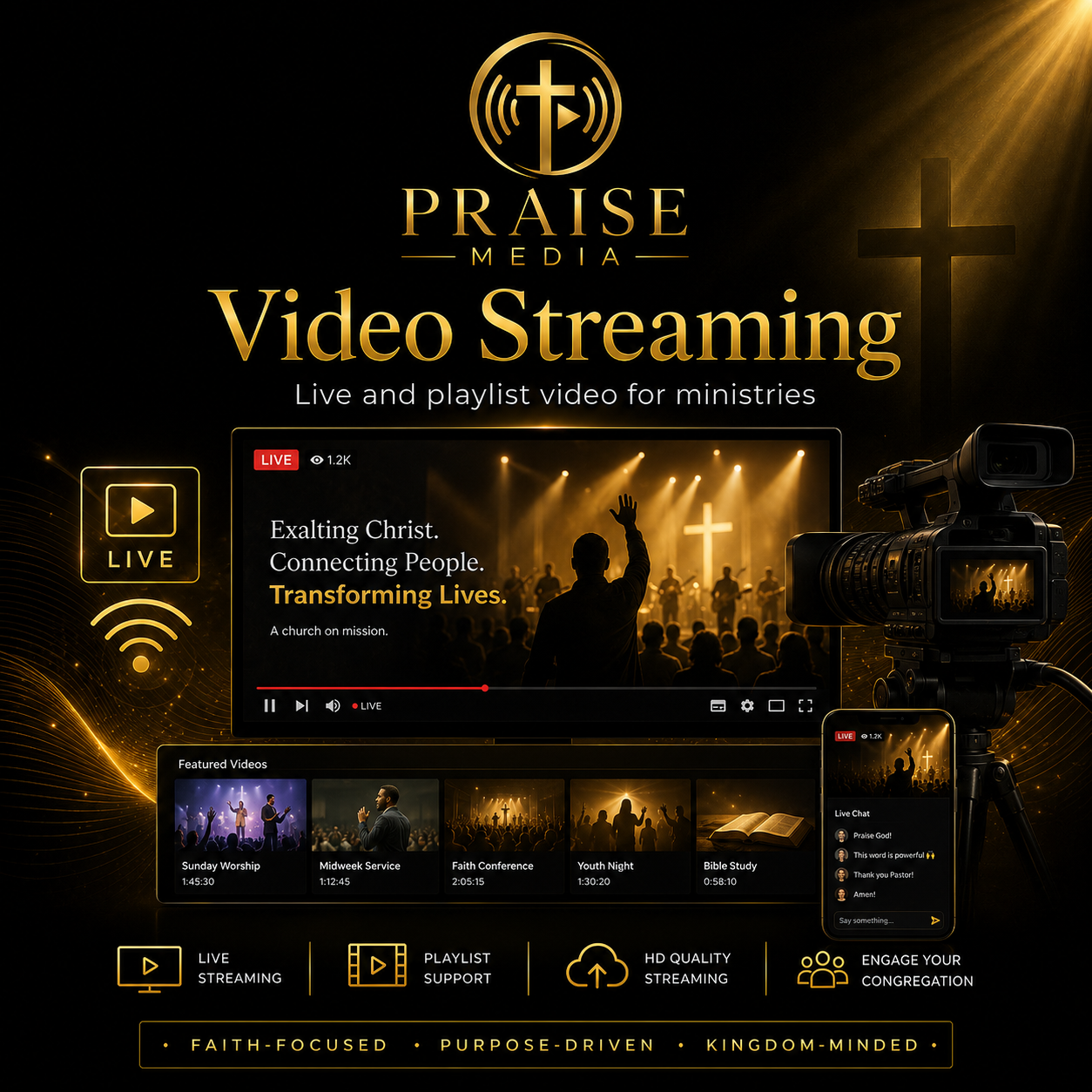 Video Streaming by Praise Media